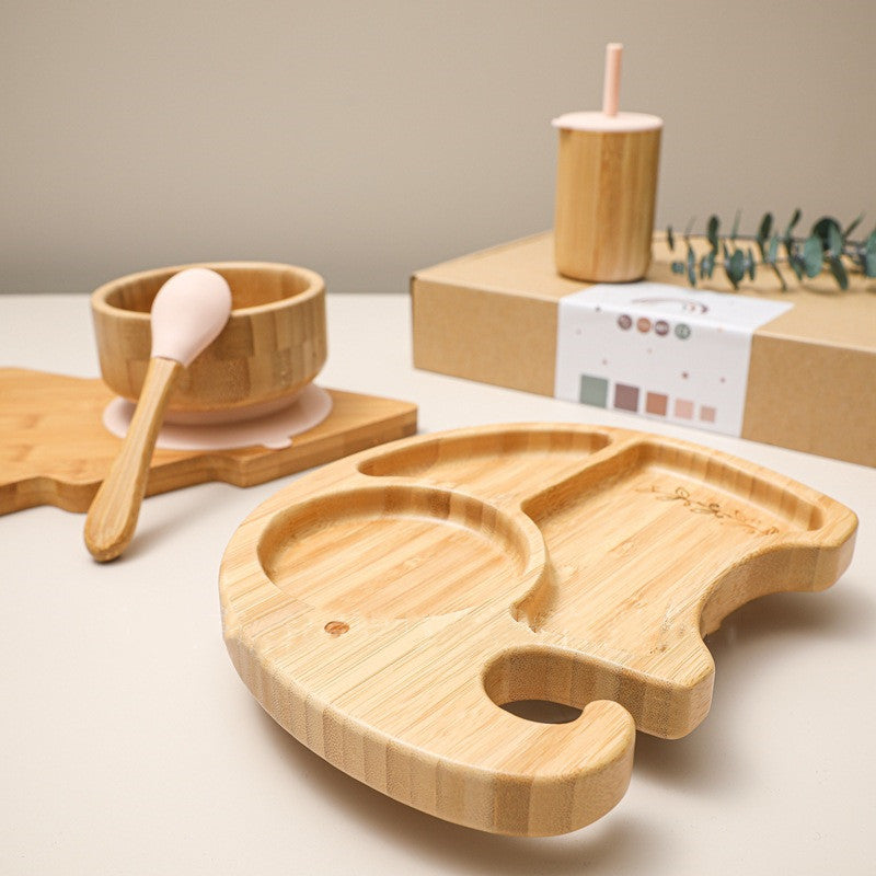Cute Elephant Feeding Set – Safe, Non-Slip & Eco-Friendly