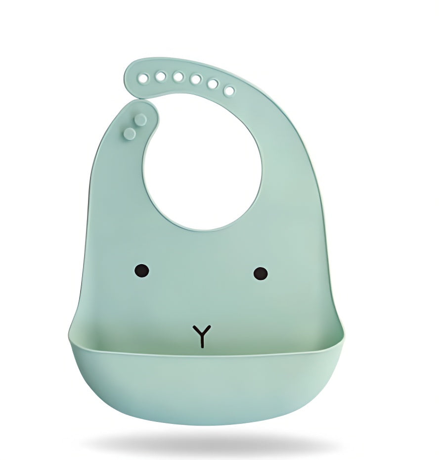 Mess-Free Mealtime: Adorable Waterproof Silicone Baby Bib