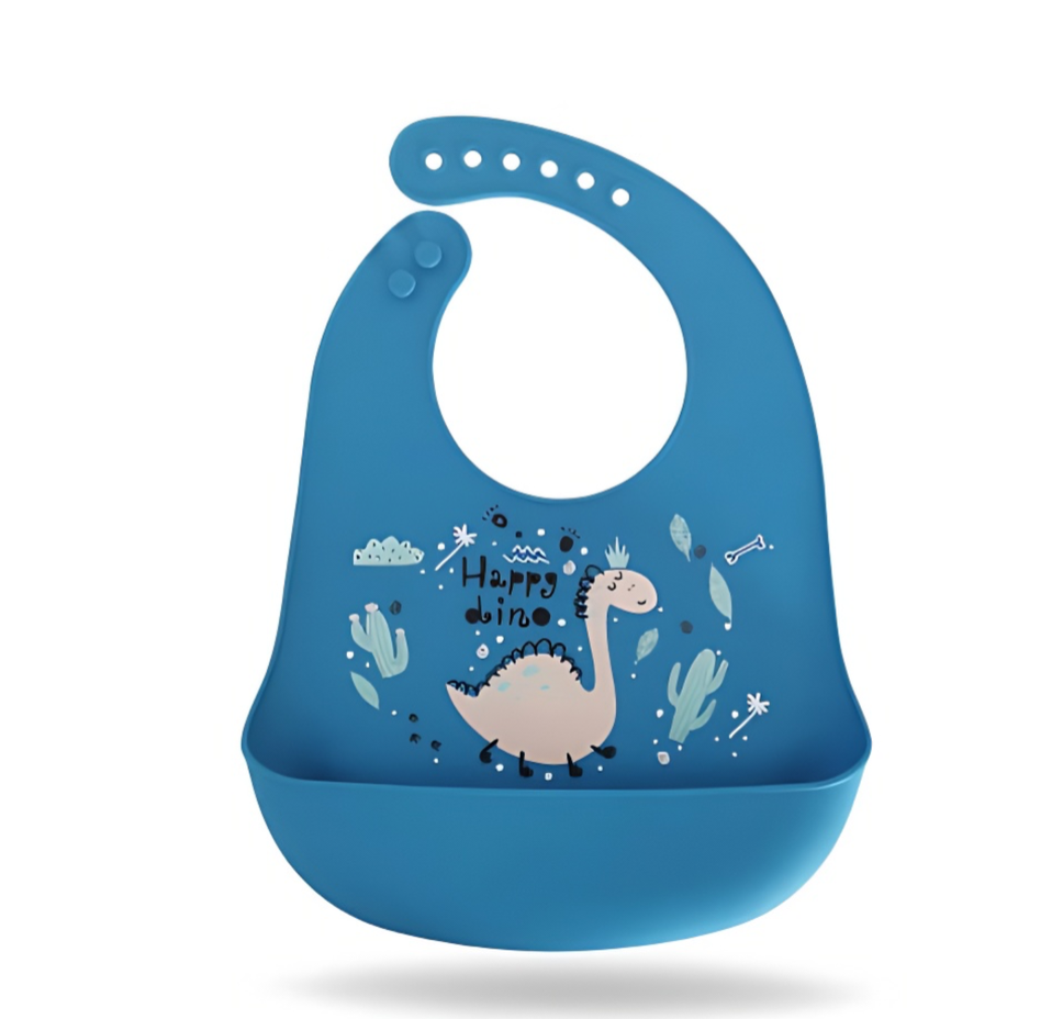 Mess-Free Mealtime: Adorable Waterproof Silicone Baby Bib