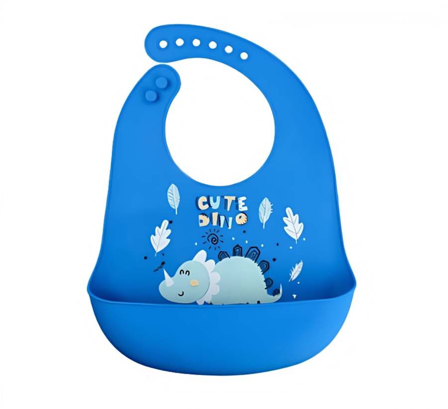 Mess-Free Mealtime: Adorable Waterproof Silicone Baby Bib