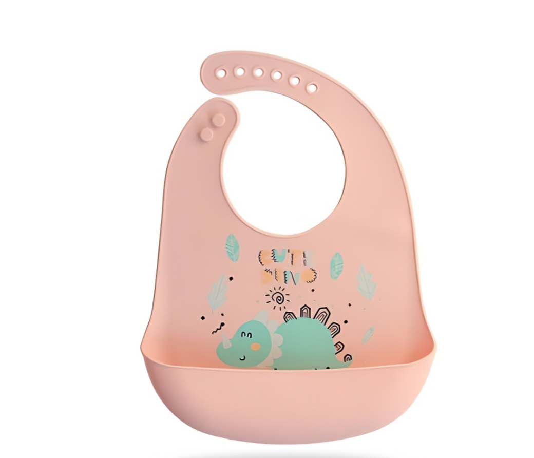 Mess-Free Mealtime: Adorable Waterproof Silicone Baby Bib