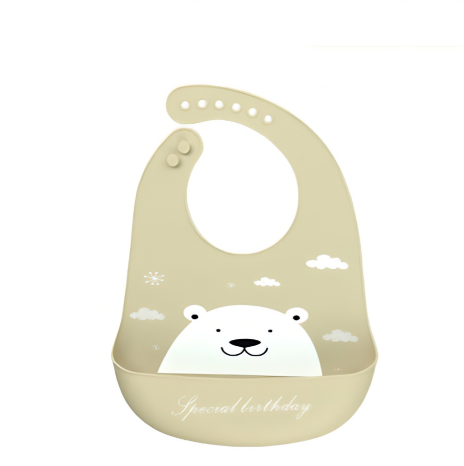 Mess-Free Mealtime: Adorable Waterproof Silicone Baby Bib