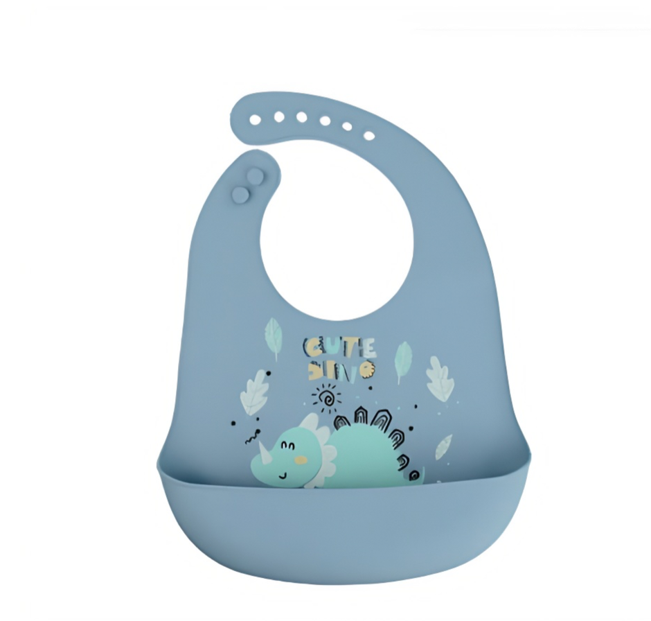 Mess-Free Mealtime: Adorable Waterproof Silicone Baby Bib