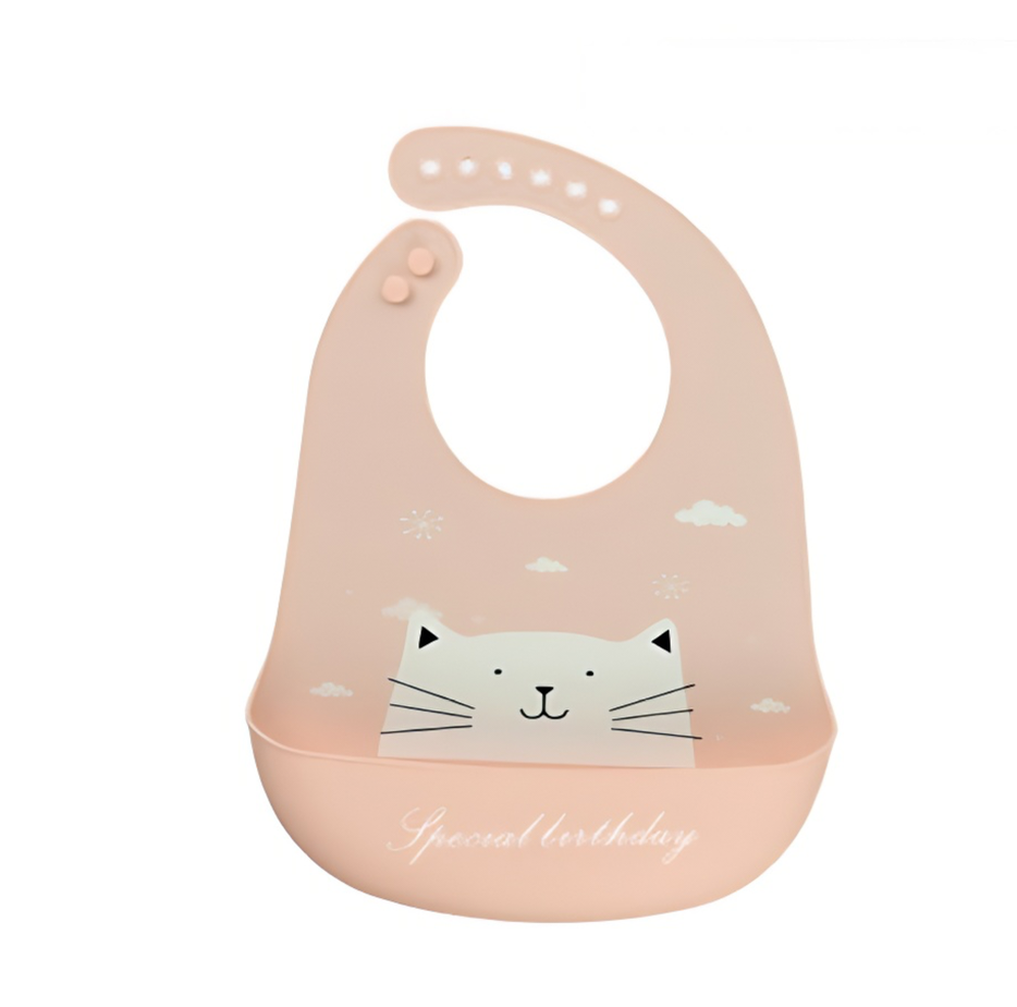 Mess-Free Mealtime: Adorable Waterproof Silicone Baby Bib